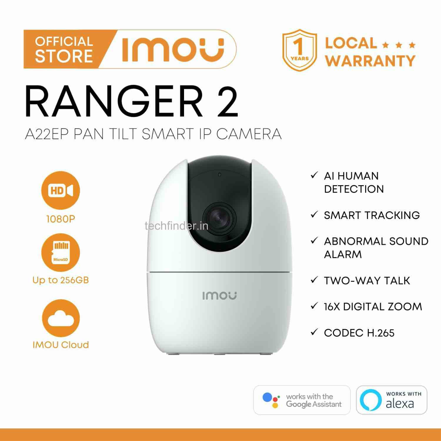 IMOU Ranger 2 – 1080P H.265 Wi-Fi Pan & Tilt Camera - SESCO STORE